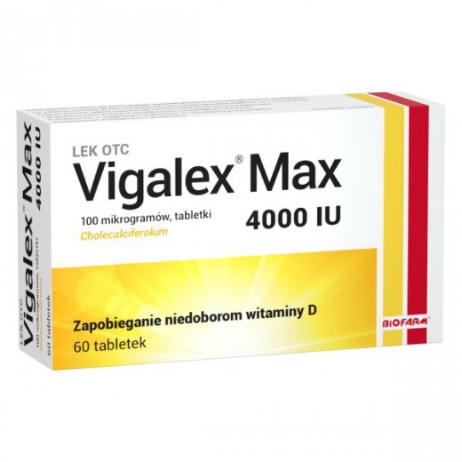 Vigalex Max 4000 IU, 60 tabletek