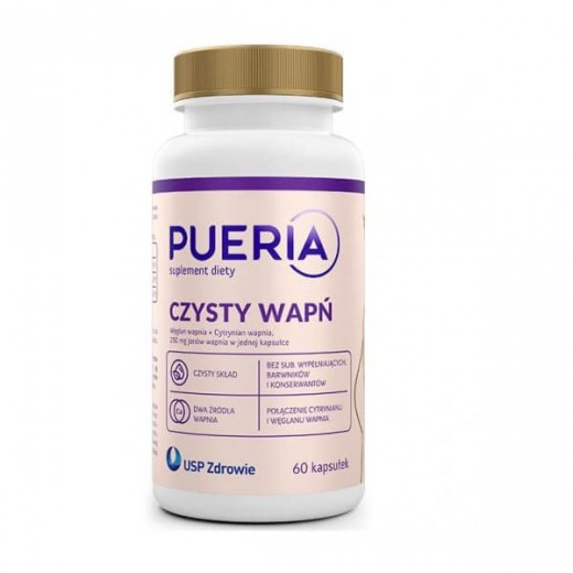 Pueria Czysty Wapń, 60 kapsułek