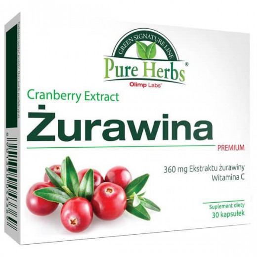 Olimp Pure Herbs Żurawina Premium, 30 kapsułek