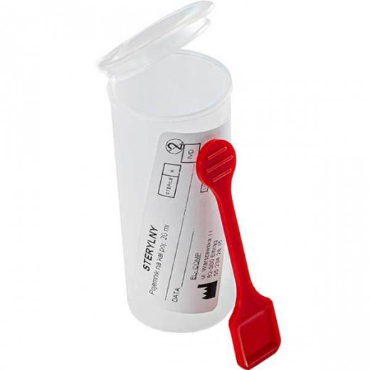 Pojemnik do analizy kału, jałowy, 20 ml