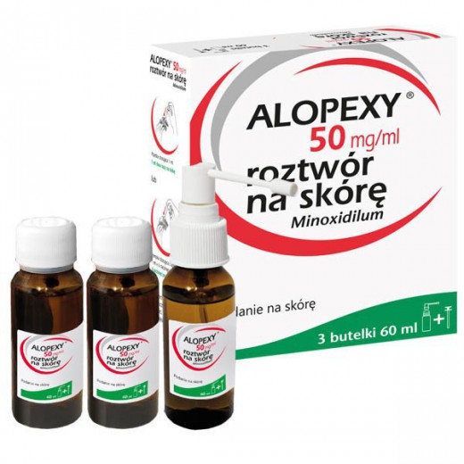 Alopexy 50 mg/ ml, roztwór na skórę, 3 x 60 ml