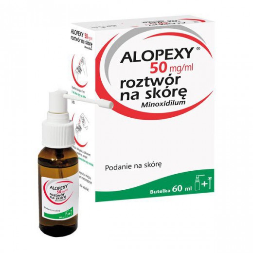 Alopexy 5 % (50 mg/ ml) roztwór do stosowania na skórę, 60 ml