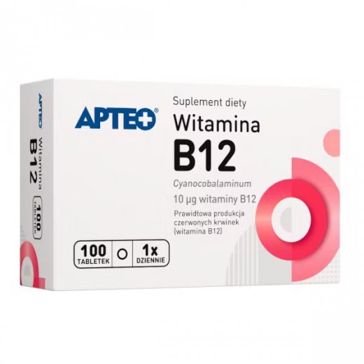 Witamina B12, Apteo, 100 tabletek