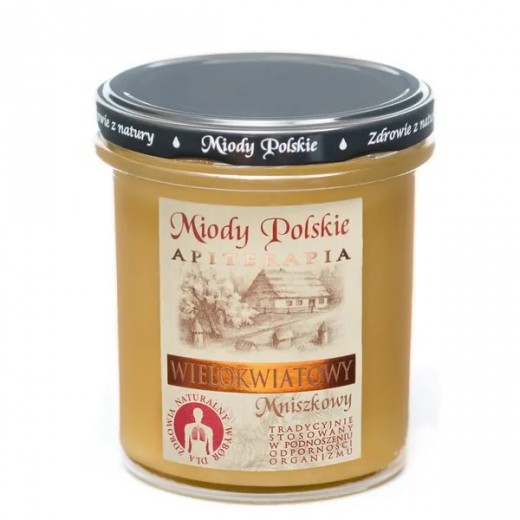 Miód Wielokwiatowy Mniszkowy, Miody Polskie, 400g