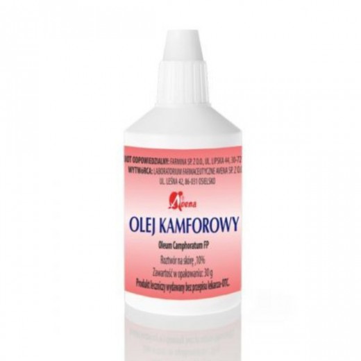 Olej kamforowy 10%, roztwór na skórę, 30 g