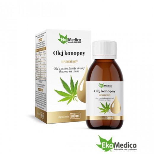 Olej Konopny z witaminą E, 100 ml