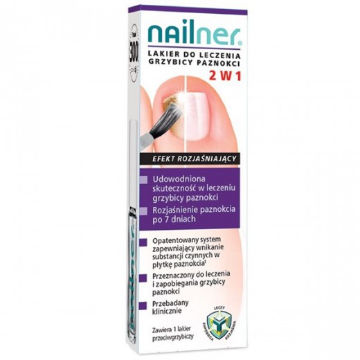 Nailner, lakier do leczenia grzybicy paznokci 2w1, 5 ml