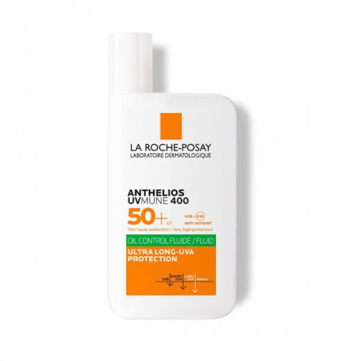 La Roche-Posay Anthelios UVMune 400, fluid ochronny do twarzy, SPF 50+, 50 ml