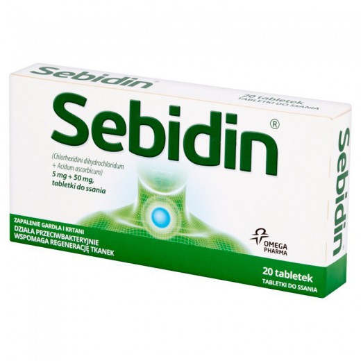 Sebidin, 20 tabletek do ssania
