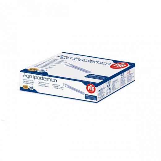 PIC igła iniekcyjna, 0,45x12,7mm G26, 100 sztuk