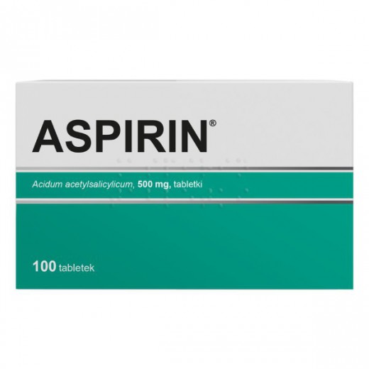 Aspirin 500 mg, 100 tabletek (import równoległy Inpharm)