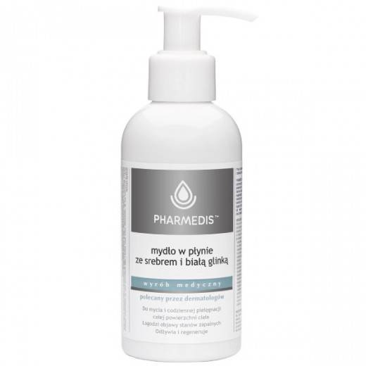 Pharmedis, mydło w płynie ze srebrem i białą glinką, 150 ml