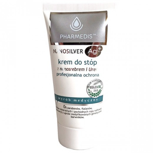 Pharmedis, krem do stóp z nanosrebrem i Urea, 50 ml