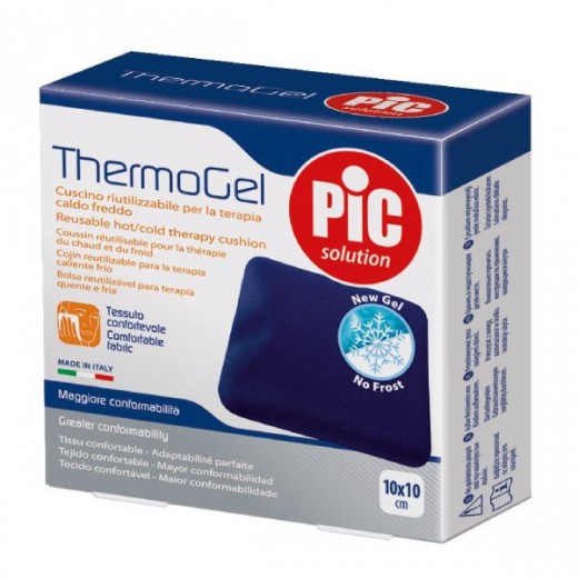 Thermogel, Kompres żelowy z pokrowcem, 10cm x 10cm, 1 sztuka
