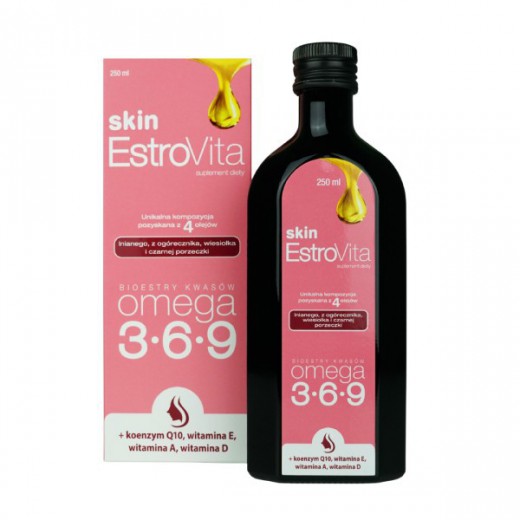 EstroVita Skin, estry kwasów Omega 3-6-9, 250 ml