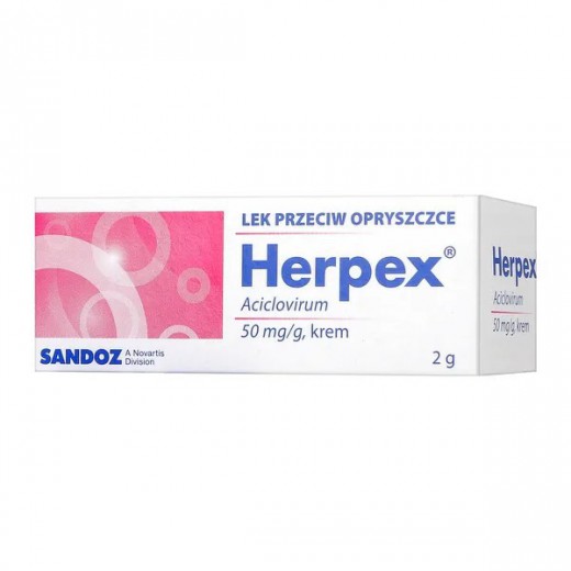 Herpex 50 mg/ g, krem, 2 g (import równoległy Pharmapoint)