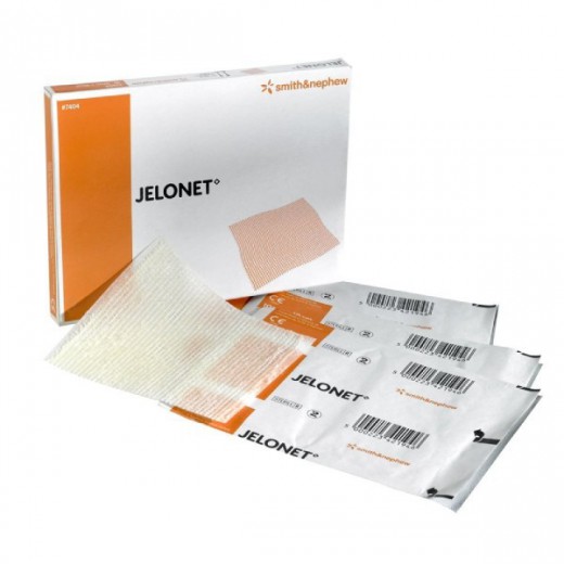 Opatrunek parafinowy z gazy Jelonet, 10 cm x 10 cm, 1 sztuka