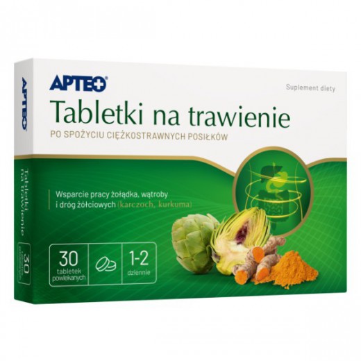 Tabletki na trawienie, Apteo, 30 tabletek