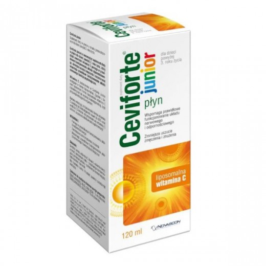 Ceviforte Junior, liposomalna witamina C dla dzieci powyżej 3 roku, 120 ml
