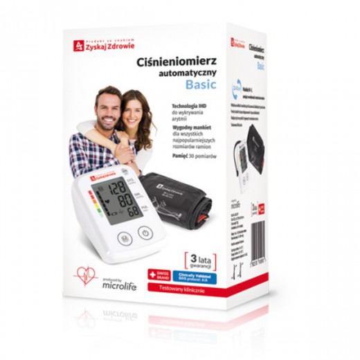 Ciśnieniomierz automatyczny Basic 3UG1-2P, Zyskaj Zdrowie, 1 sztuka