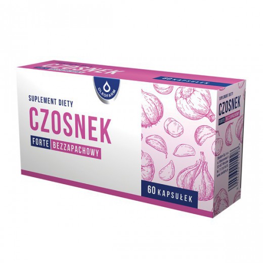 Czosnek Forte, bezzapachowy, 60 kapsułek