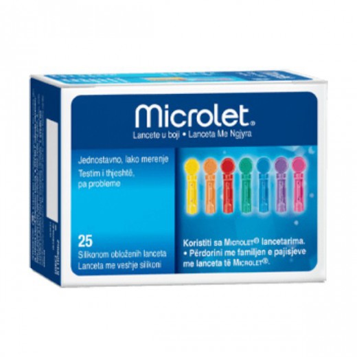 Microlet, lancety, 25 sztuk