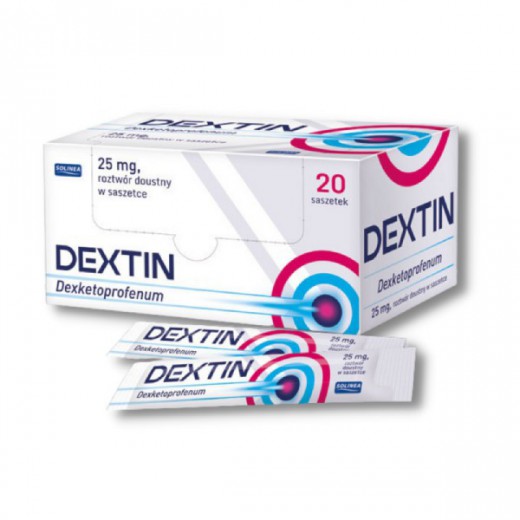 Dextin 25 mg, roztwór doustny, 10 ml x 20 saszetek