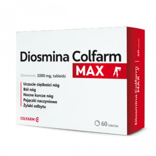 Diosmina Colfarm Max 1000 mg, 60 tabletek