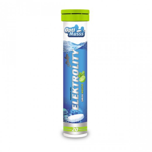 Elektrolity Optimusss, 20 tabletek musujących