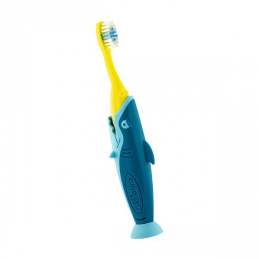 Elgydium Pocket Kids Shark, szczoteczka do zębów dla dzieci, podróżna, 2-6 lat, 1 sztuka