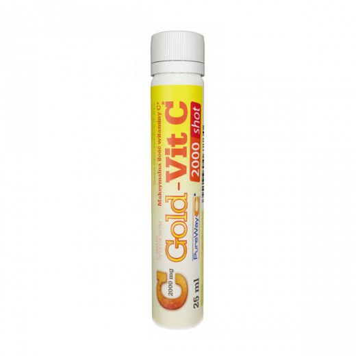 Olimp Gold-Vit C 2000 Shot, smak cytrynowy, 25 ml