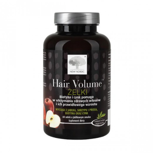 New Nordic Hair Volume Żelki, 60 sztuk