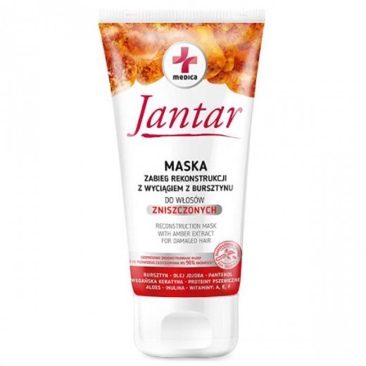 Jantar Medica, zabieg rekonstrukcji, do włosów zniszczonych, 200 ml