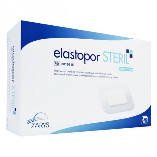 Opatrunek chirurgiczny Elastopor Steril, 10cm x 15cm, 30 sztuk