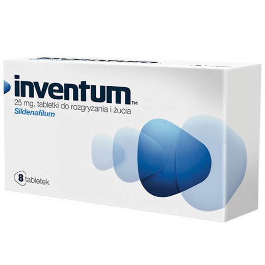 Inventum 25 mg, 8 tabletek do rozgryzania i żucia