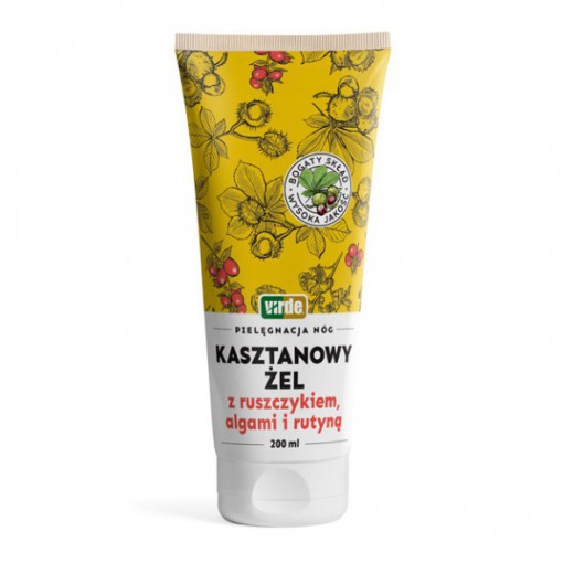 Kasztanowy żel z ruszczykiem, algami i rutyną, 200 ml