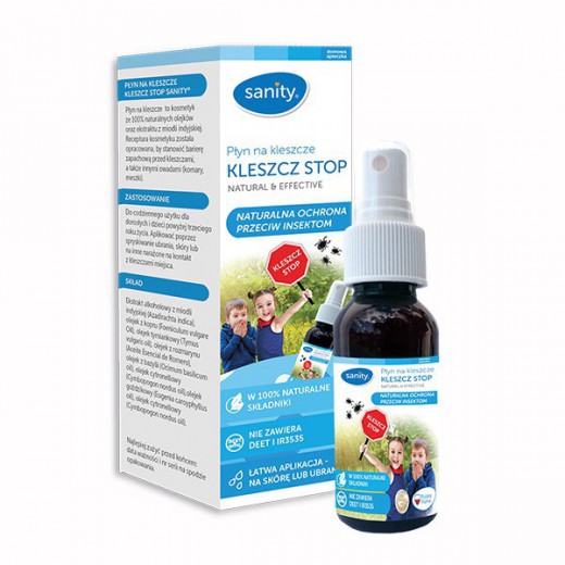 Sanity Kleszcz Stop, płyn na kleszcze, 60 ml