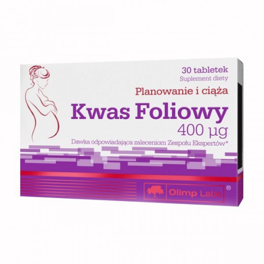 Olimp Kwas Foliowy 400 µg, 30 tabletek