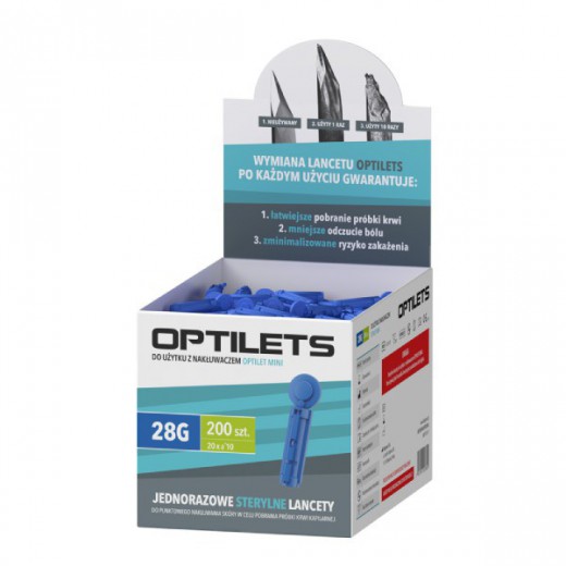 Lancety Optilets, 200 sztuk