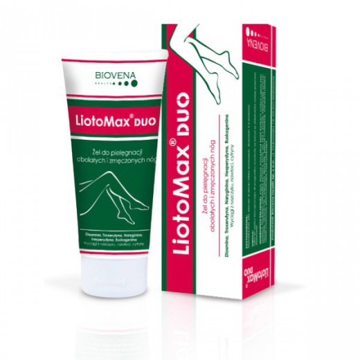 LiotoMax DUO, żel do pielęgnacji obolałych i zmęczonych nóg, 100 g