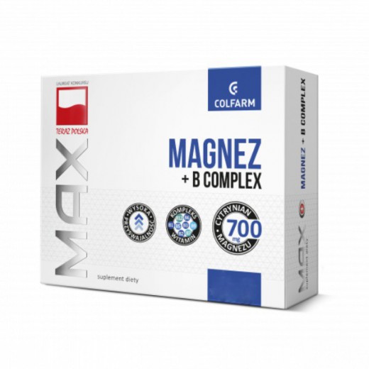 Magnez + B Complex, 30 tabletek