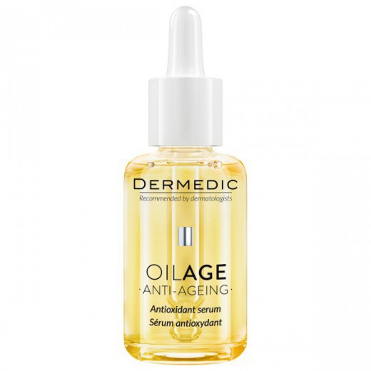 Dermedic Oilage, serum antyoksydacyjne, skóra wrażliwa z oznakami starzenia się, 30 ml