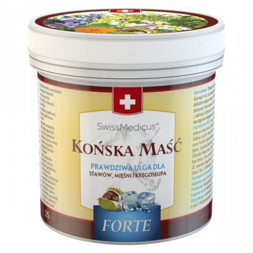 SwissMedicus Maść końska, chłodząca, Forte, 250 ml