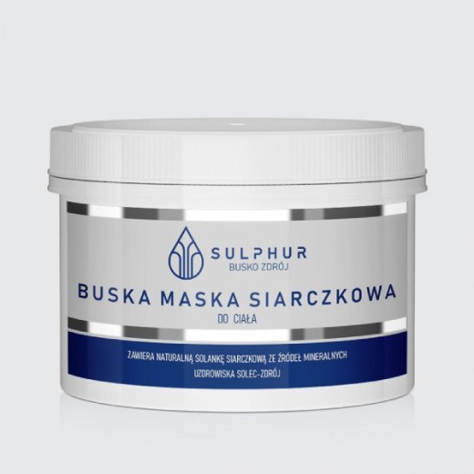 Sulphur Kuracja Siarczkowa, buska maska siarczkowa do ciała, 500 g