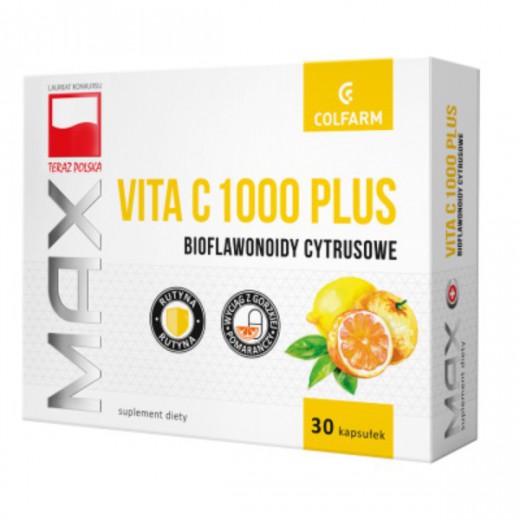 Max Vita C 1000 Plus, 30 kapsułek