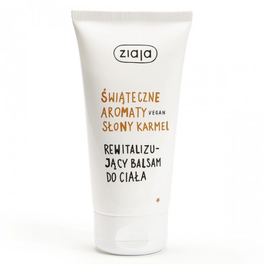 Ziaja świąteczne aromaty, Rewitalizujący balsam do ciała, słony karmel, 160 ml