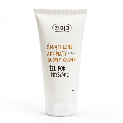 Ziaja świąteczne aromaty, żel pod prysznic słony karmel, 160 ml