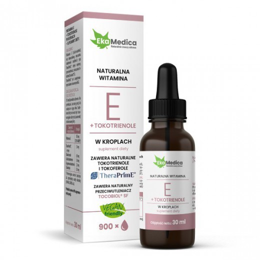 EkaMedica Witamina E + Tokotrienole, krople, 30 ml