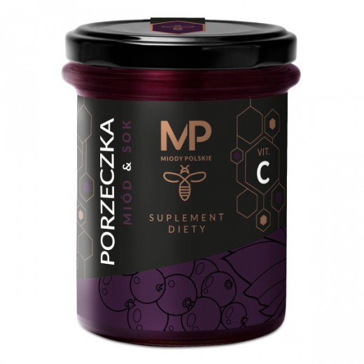 Miody Polskie Miód & Sok Porzeczka + Vit. C, 250 g