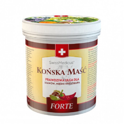 SwissMedicus Końska Maść Forte, rozgrzewająca, 250 ml